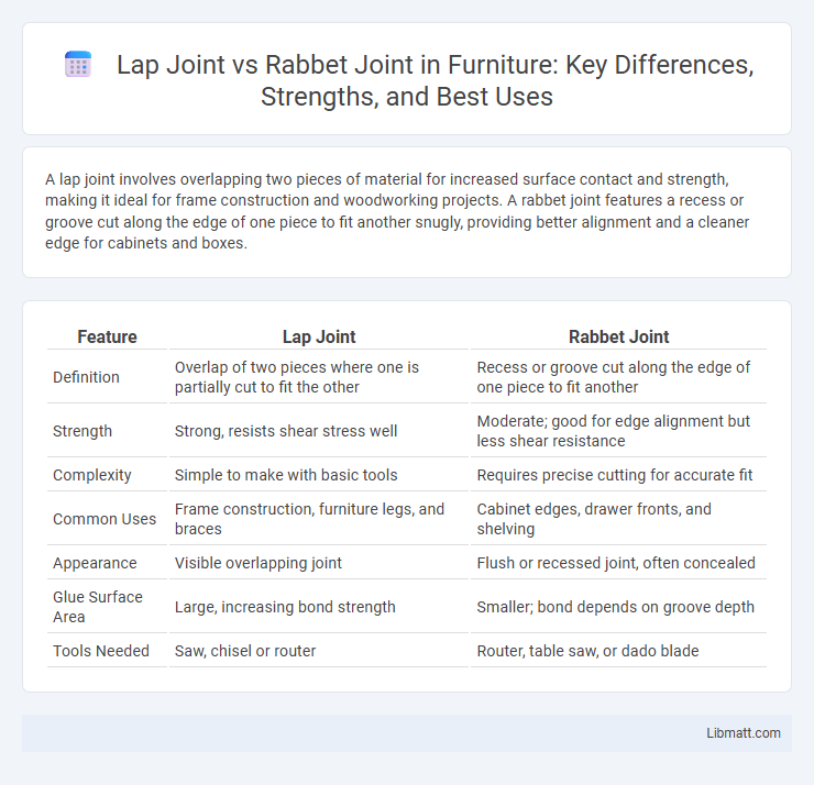 Lap Joint vs Rabbet Joint in Furniture: Key Differences, Strengths, and Best Uses