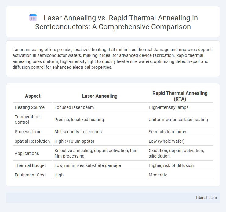 Laser Annealing vs. Rapid Thermal Annealing in Semiconductors: A Comprehensive Comparison
