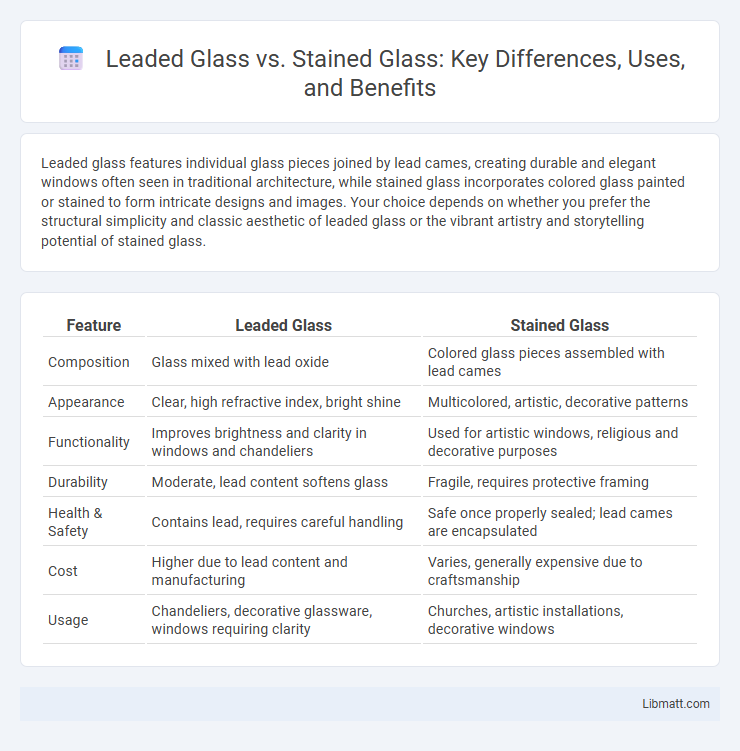 Leaded Glass vs. Stained Glass: Key Differences, Uses, and Benefits