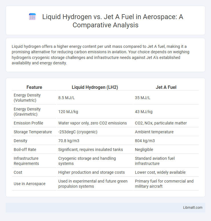 Liquid Hydrogen vs. Jet A Fuel in Aerospace: A Comparative Analysis