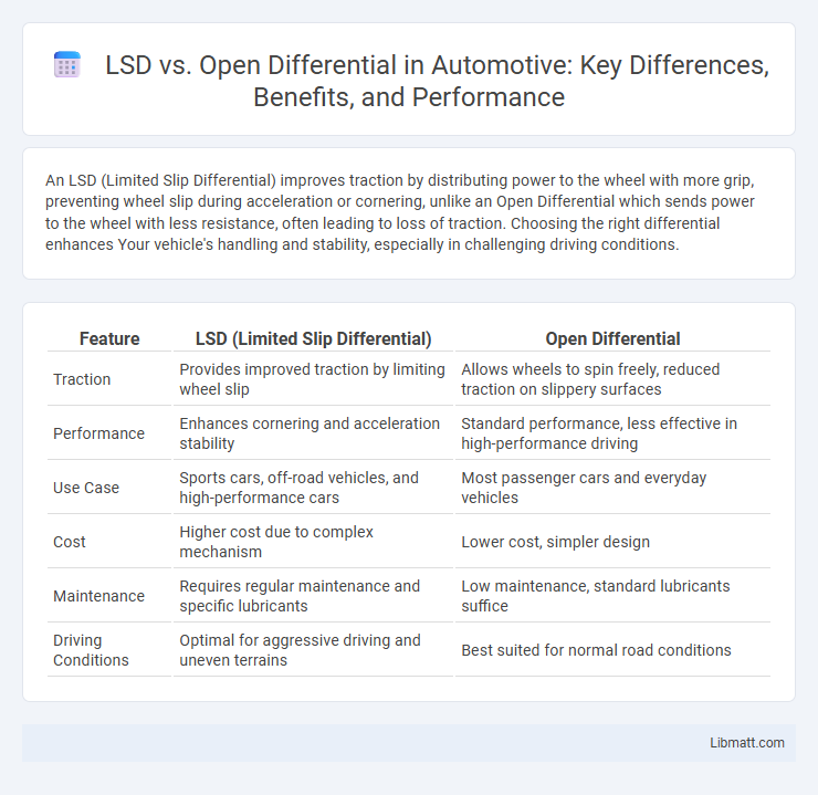 LSD vs. Open Differential in Automotive: Key Differences, Benefits, and Performance