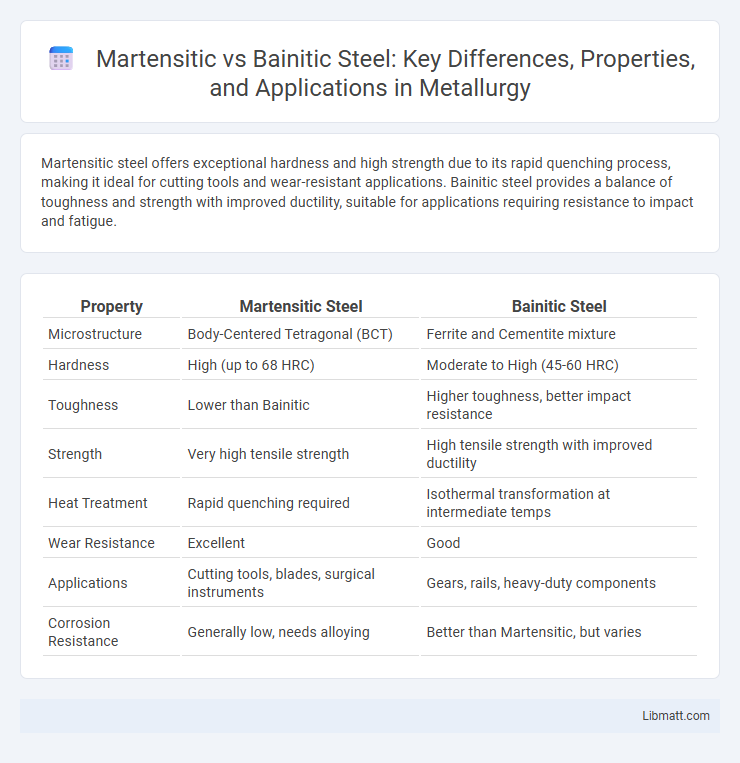 Martensitic vs Bainitic Steel: Key Differences, Properties, and Applications in Metallurgy