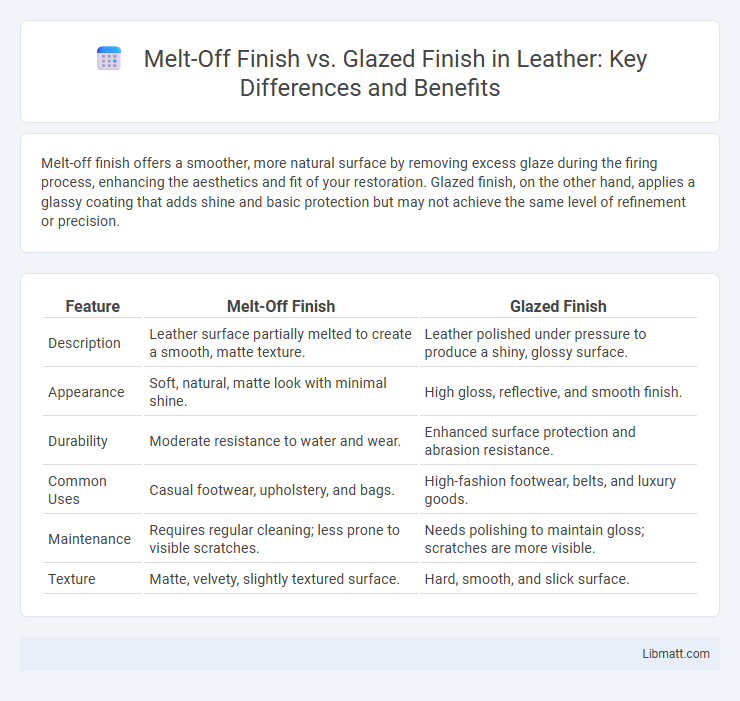 Melt-Off Finish vs. Glazed Finish in Leather: Key Differences and Benefits