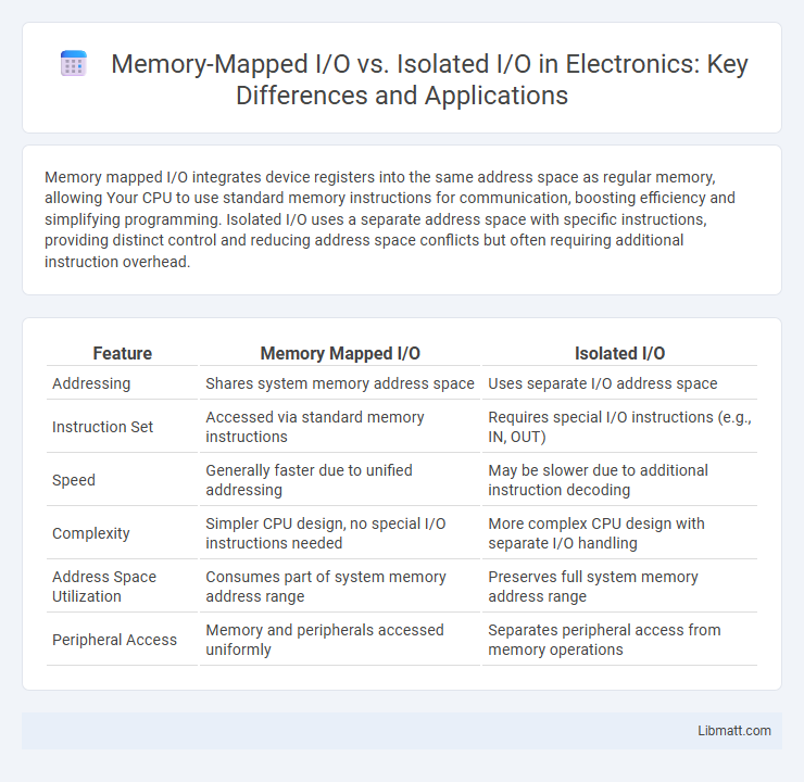 Memory-Mapped I/O vs. Isolated I/O in Electronics: Key Differences and Applications