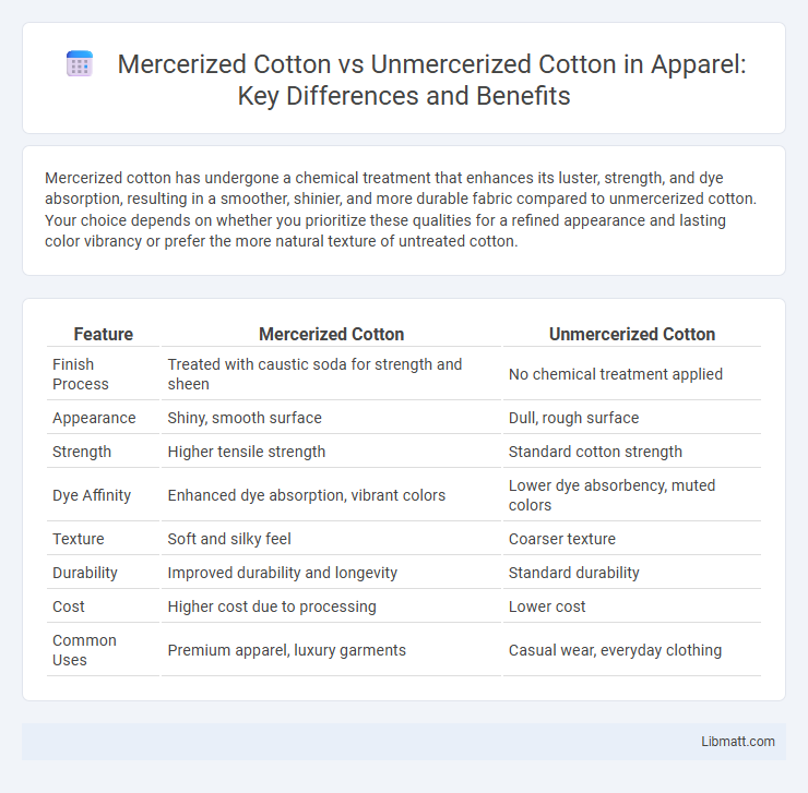 Mercerized Cotton vs Unmercerized Cotton in Apparel: Key Differences and Benefits