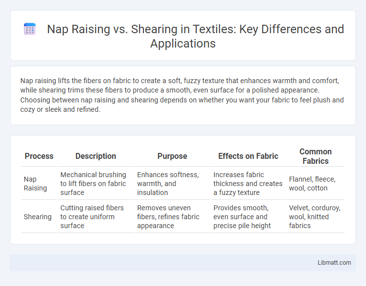 Nap Raising vs. Shearing in Textiles: Key Differences and Applications