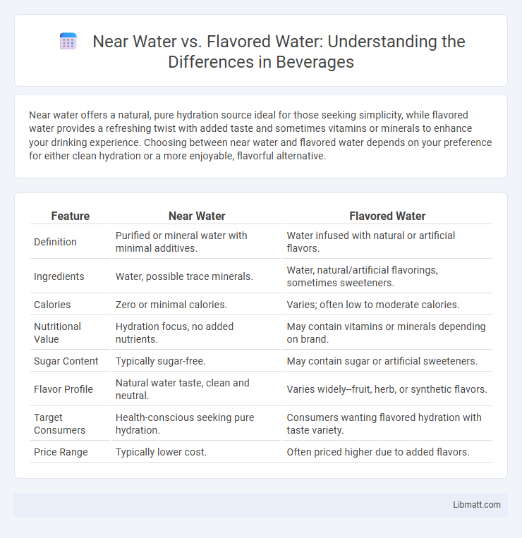 Near Water vs. Flavored Water: Understanding the Differences in Beverages