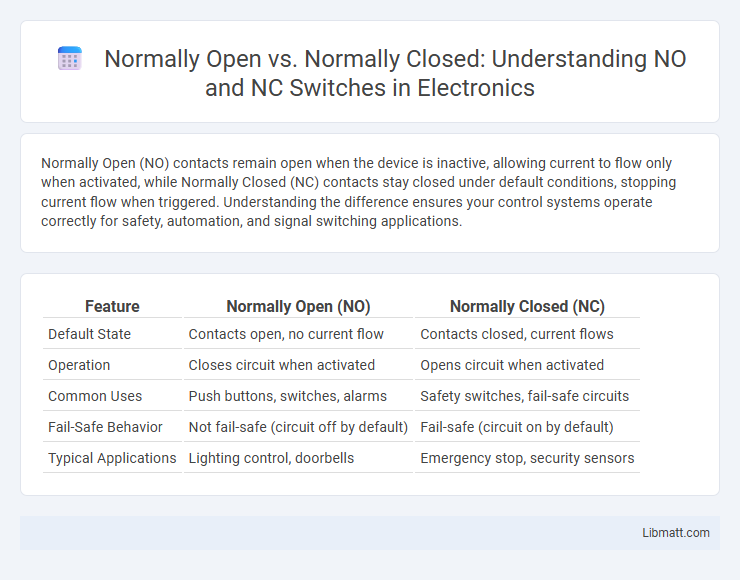Normally Open vs. Normally Closed: Understanding NO and NC Switches in Electronics