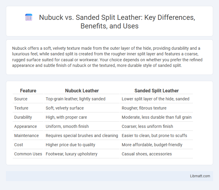 Nubuck vs. Sanded Split Leather: Key Differences, Benefits, and Uses