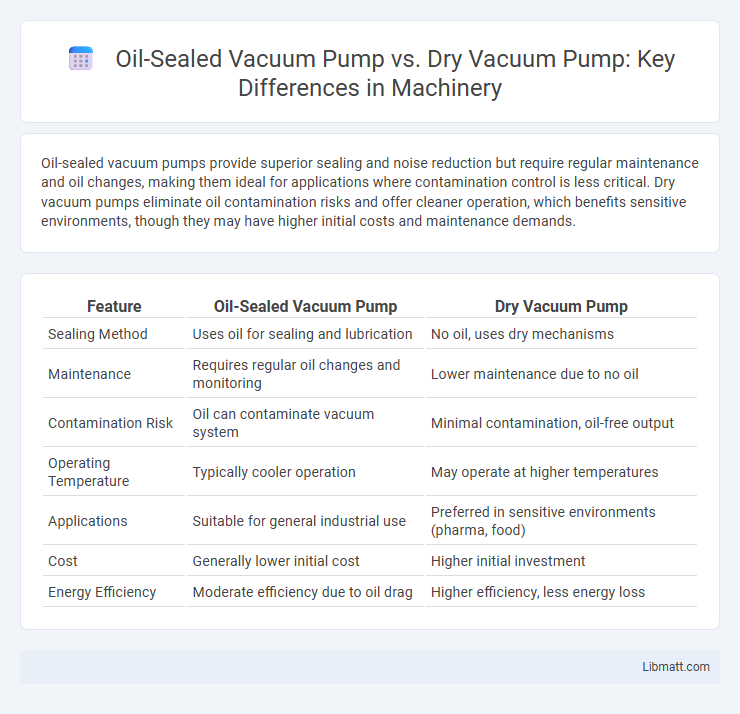Oil-Sealed Vacuum Pump vs. Dry Vacuum Pump: Key Differences in Machinery