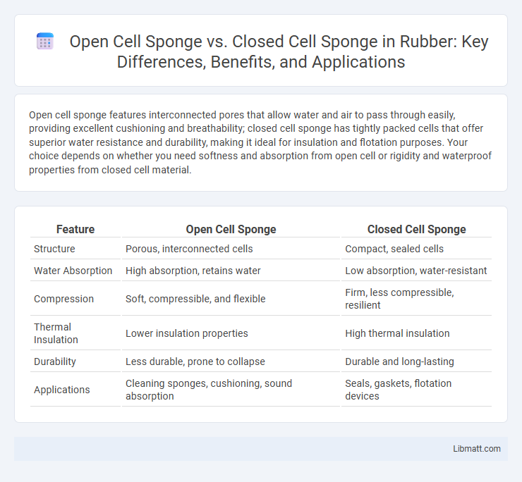 Open Cell Sponge vs. Closed Cell Sponge in Rubber: Key Differences, Benefits, and Applications