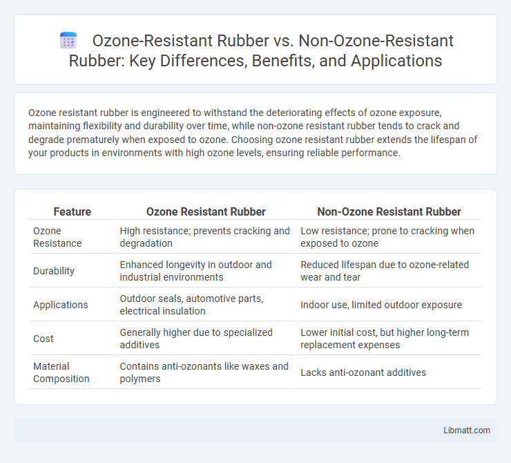 Ozone-Resistant Rubber vs. Non-Ozone-Resistant Rubber: Key Differences, Benefits, and Applications
