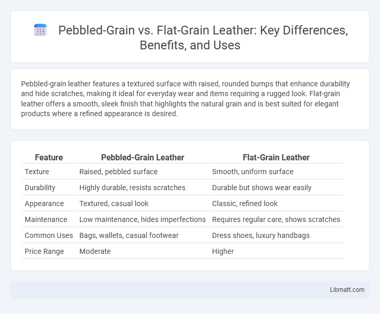 Pebbled-Grain vs. Flat-Grain Leather: Key Differences, Benefits, and Uses
