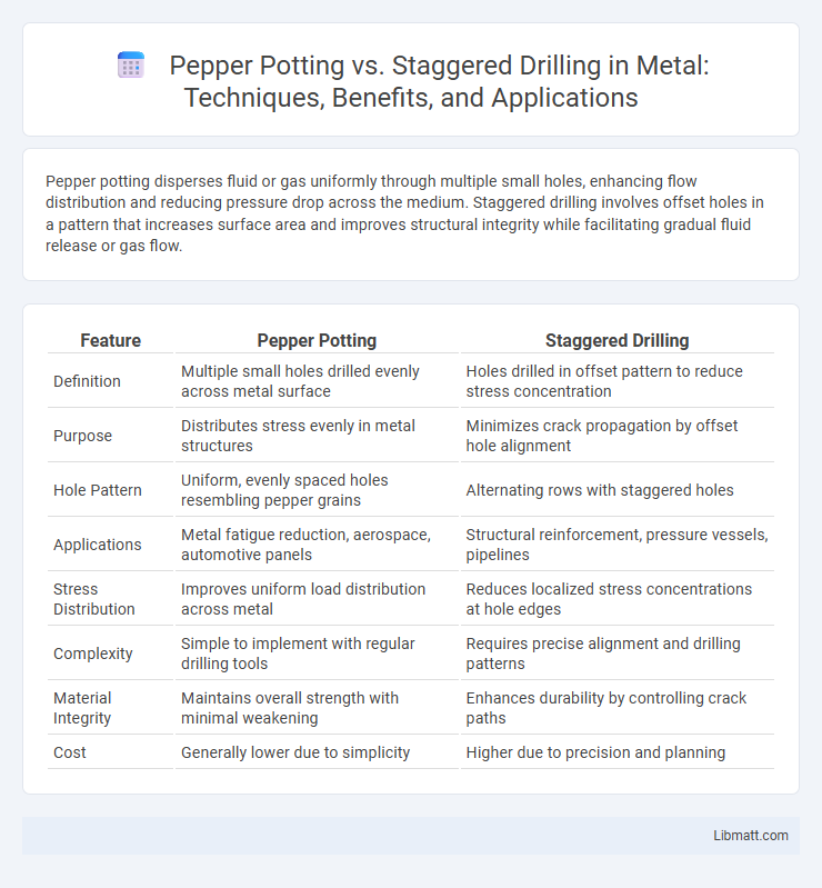 Pepper Potting vs. Staggered Drilling in Metal: Techniques, Benefits, and Applications
