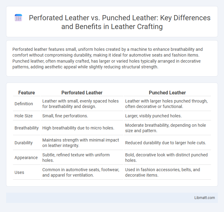 Perforated Leather vs. Punched Leather: Key Differences and Benefits in Leather Crafting