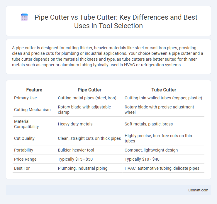 Pipe Cutter vs Tube Cutter: Key Differences and Best Uses in Tool Selection