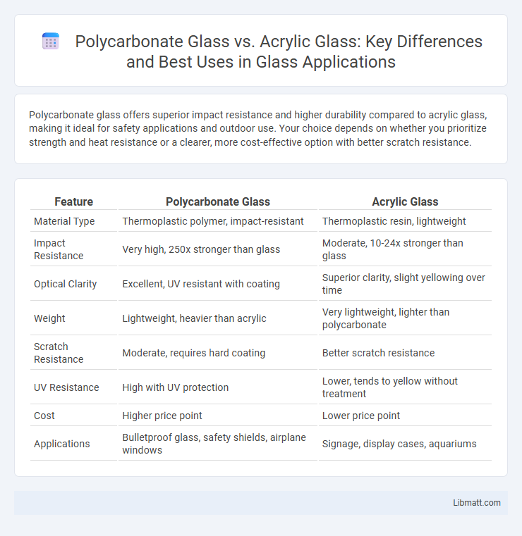 Polycarbonate Glass vs. Acrylic Glass: Key Differences and Best Uses in Glass Applications