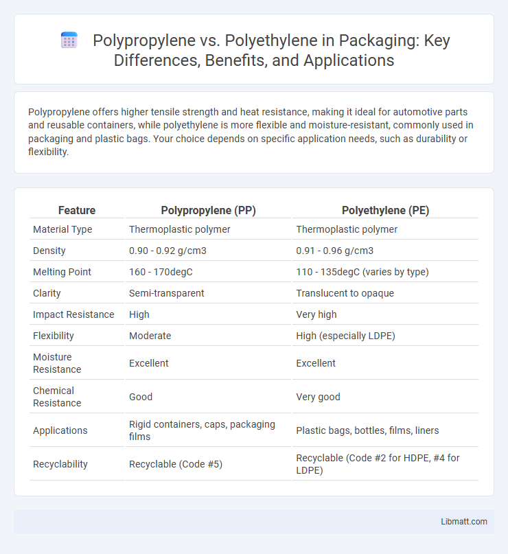 Polypropylene vs. Polyethylene in Packaging: Key Differences, Benefits, and Applications