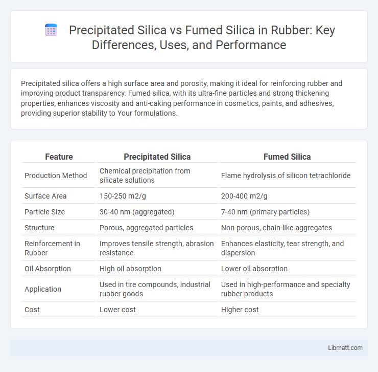 Precipitated Silica vs Fumed Silica in Rubber: Key Differences, Uses, and Performance
