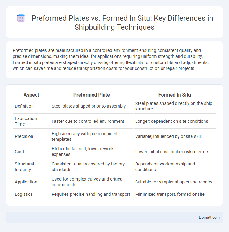 Preformed Plates vs. Formed In Situ: Key Differences in Shipbuilding Techniques