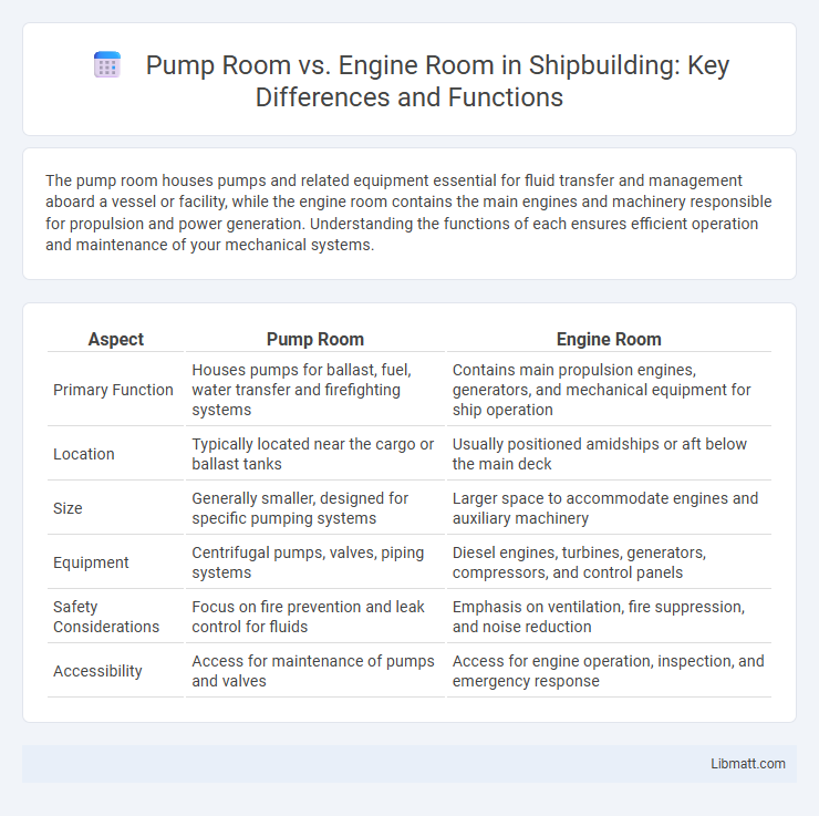 Pump Room vs. Engine Room in Shipbuilding: Key Differences and Functions