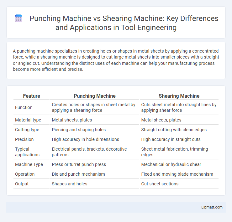 Punching Machine vs Shearing Machine: Key Differences and Applications in Tool Engineering
