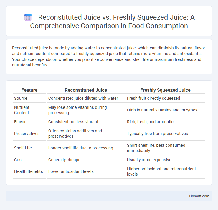 Reconstituted Juice vs. Freshly Squeezed Juice: A Comprehensive Comparison in Food Consumption