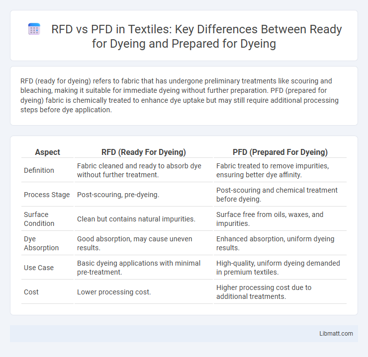 RFD vs PFD in Textiles: Key Differences Between Ready for Dyeing and Prepared for Dyeing