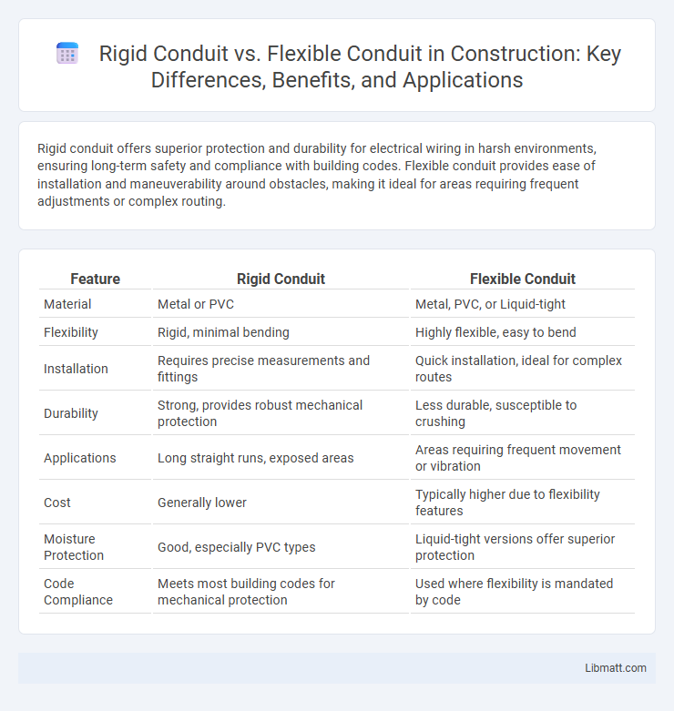 Rigid Conduit vs. Flexible Conduit in Construction: Key Differences, Benefits, and Applications