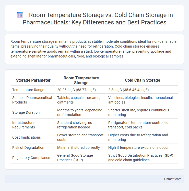 Room Temperature Storage vs. Cold Chain Storage in Pharmaceuticals: Key Differences and Best Practices