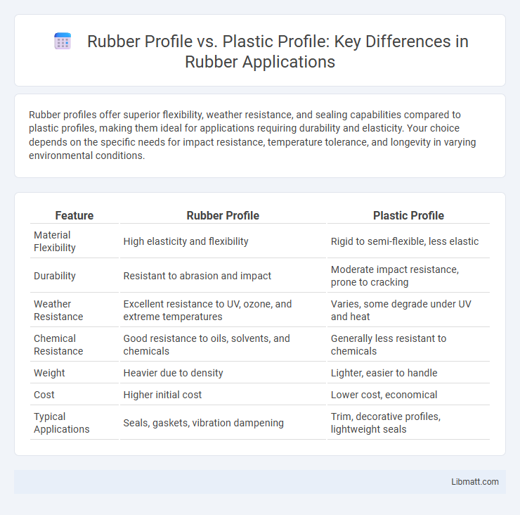 Rubber Profile vs. Plastic Profile: Key Differences in Rubber Applications