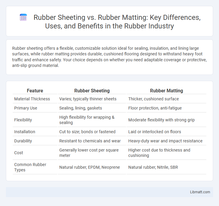 Rubber Sheeting vs. Rubber Matting: Key Differences, Uses, and Benefits in the Rubber Industry