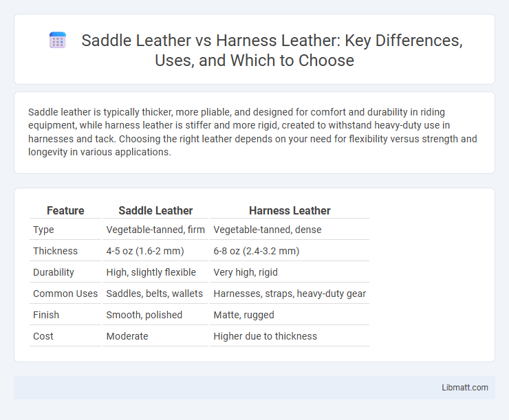 Saddle Leather vs Harness Leather: Key Differences, Uses, and Which to Choose