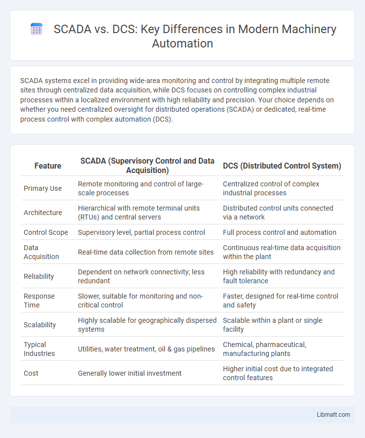SCADA vs. DCS: Key Differences in Modern Machinery Automation