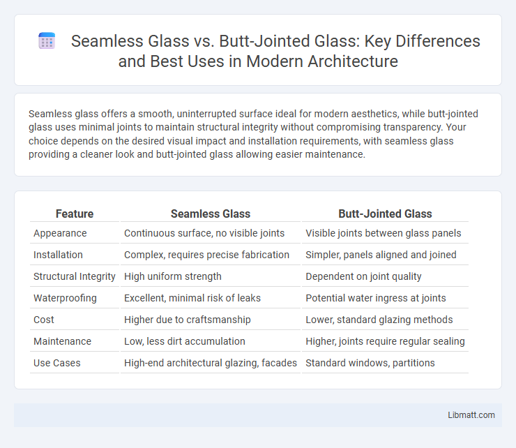 Seamless Glass vs. Butt-Jointed Glass: Key Differences and Best Uses in Modern Architecture