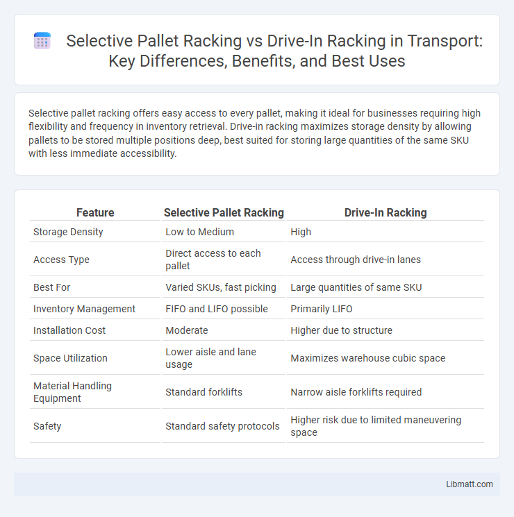 Selective Pallet Racking vs Drive-In Racking in Transport: Key Differences, Benefits, and Best Uses