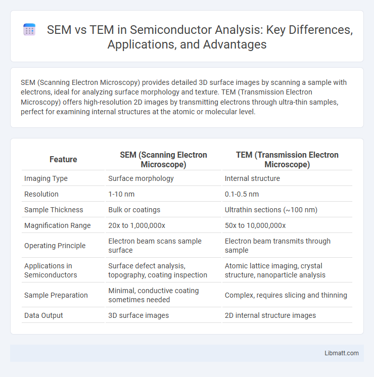 SEM vs TEM in Semiconductor Analysis: Key Differences, Applications, and Advantages