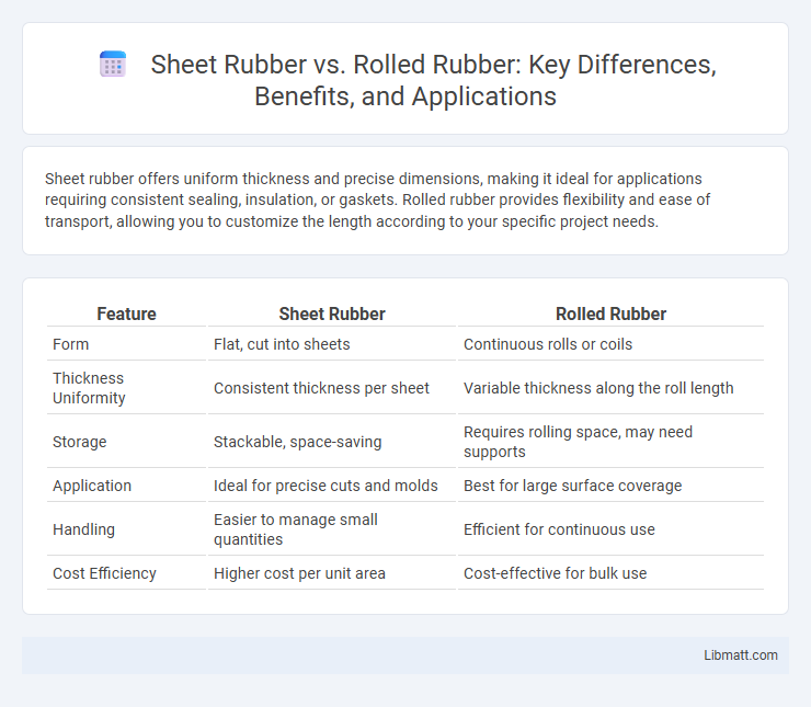 Sheet Rubber vs. Rolled Rubber: Key Differences, Benefits, and Applications