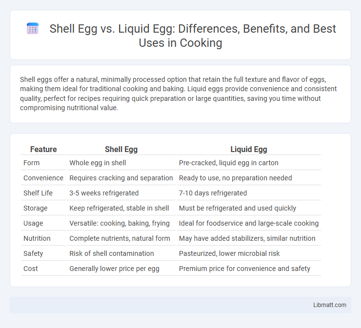 Shell Egg vs. Liquid Egg: Differences, Benefits, and Best Uses in Cooking