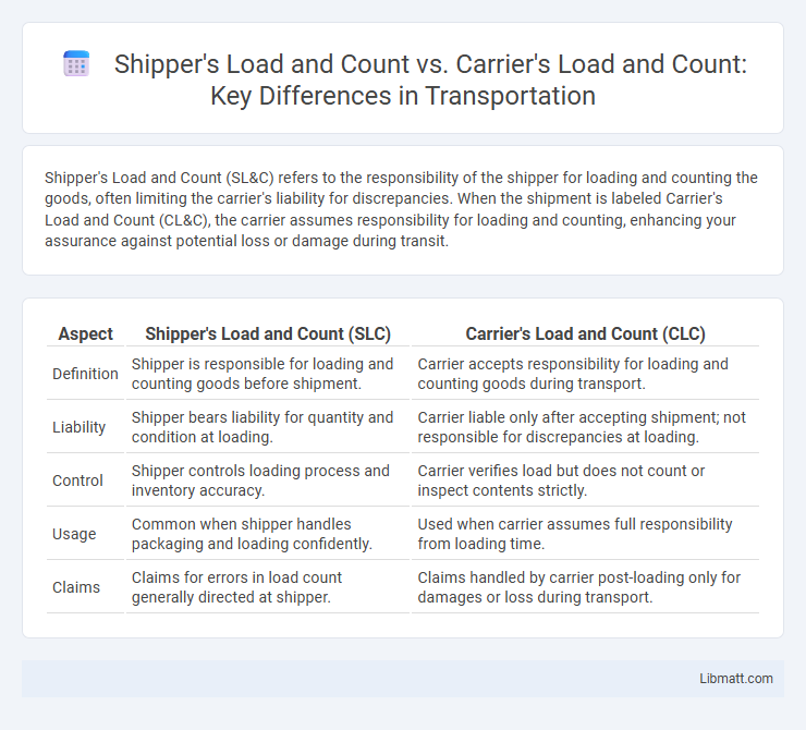 Shipper's Load and Count vs. Carrier's Load and Count: Key Differences in Transportation