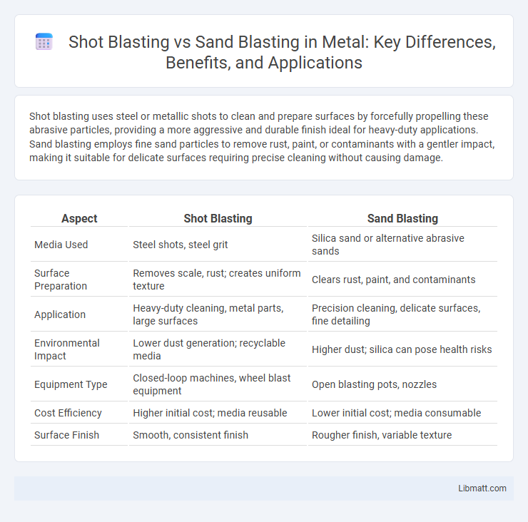 Shot Blasting vs Sand Blasting in Metal: Key Differences, Benefits, and Applications