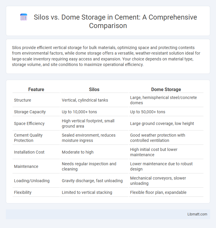 Silos vs. Dome Storage in Cement: A Comprehensive Comparison