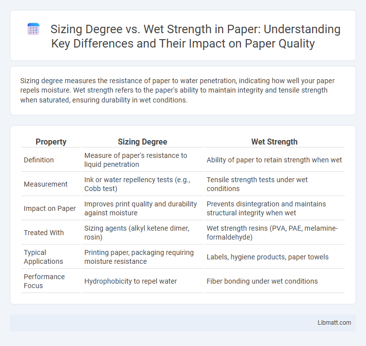 Sizing Degree vs. Wet Strength in Paper: Understanding Key Differences and Their Impact on Paper Quality