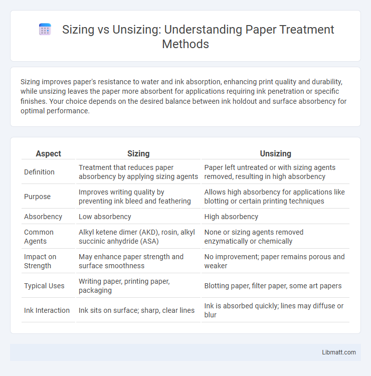 Sizing vs Unsizing: Understanding Paper Treatment Methods
