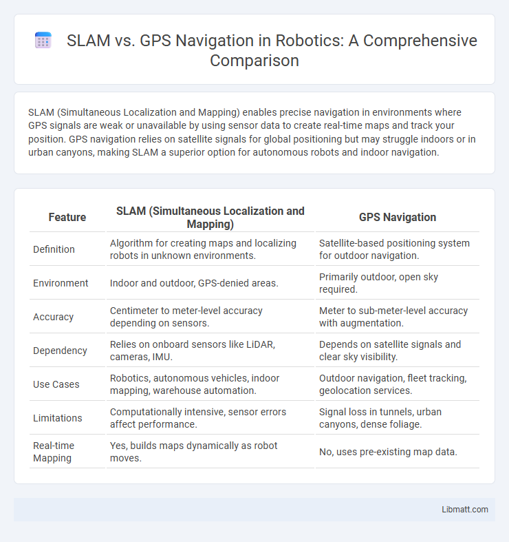 SLAM vs. GPS Navigation in Robotics: A Comprehensive Comparison