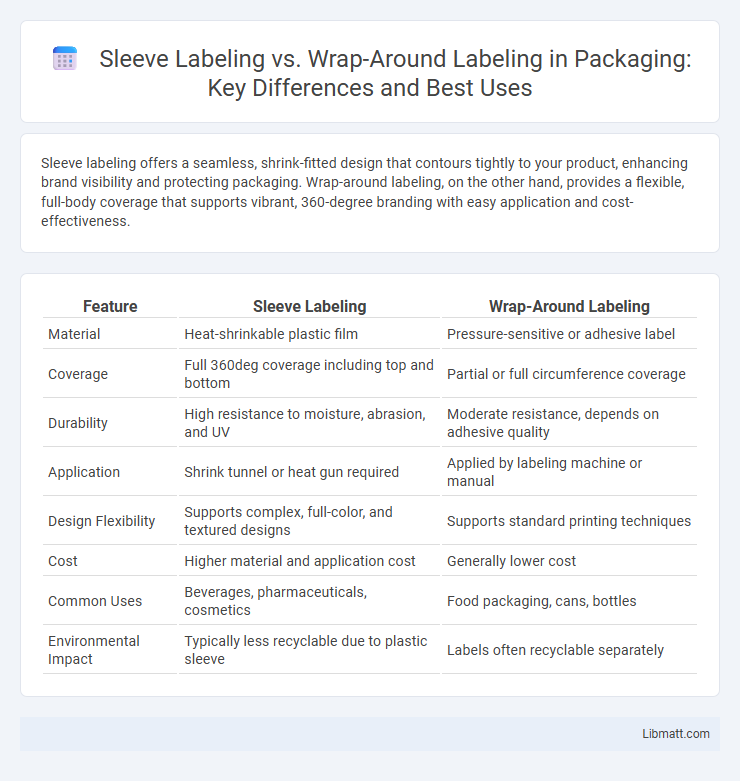 Sleeve Labeling vs. Wrap-Around Labeling in Packaging: Key Differences and Best Uses