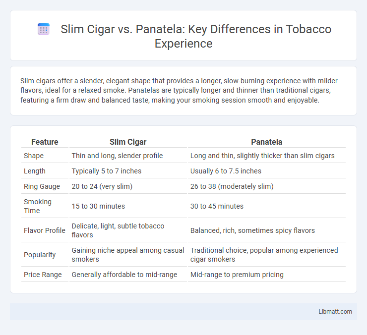 Slim Cigar vs. Panatela: Key Differences in Tobacco Experience
