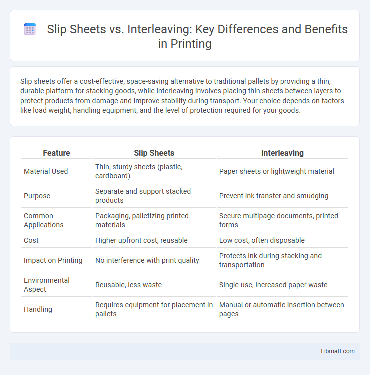 Slip Sheets vs. Interleaving: Key Differences and Benefits in Printing