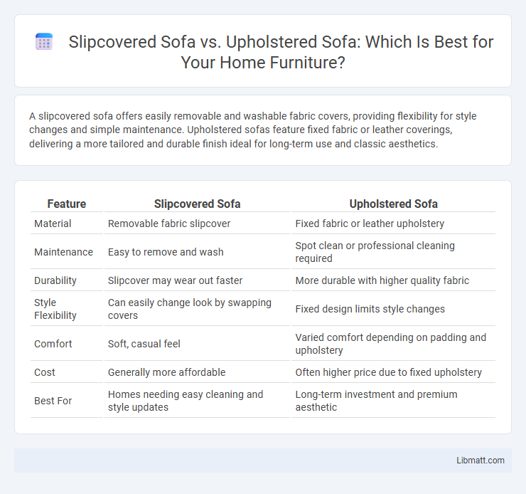 Slipcovered Sofa vs. Upholstered Sofa: Which Is Best for Your Home Furniture?