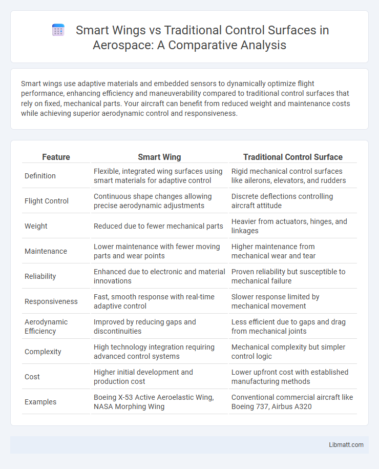 Smart Wings vs Traditional Control Surfaces in Aerospace: A Comparative Analysis